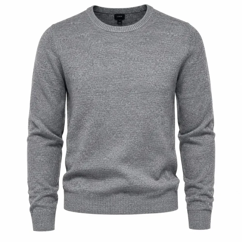 J. Crew Mens Crewneck Pullover Sweater Cotton Wool Blend Size Large Classic